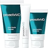 ProactivMD Adapalene Gel Acne Kit - with Adapalene Gel Acne Treatment, Green Tea Face Cleanser, and Moisturizer with Hyaluron