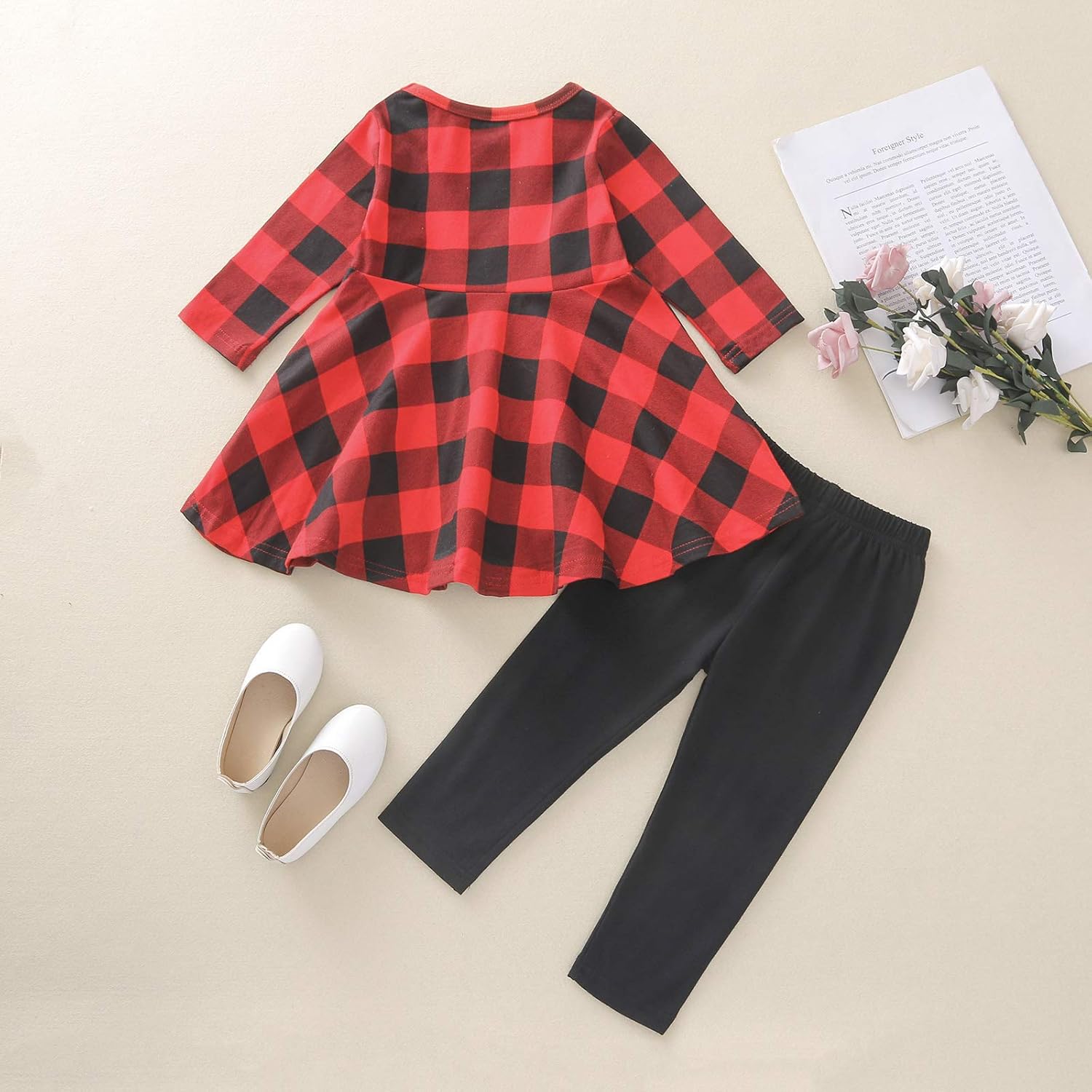 baby girl plaid leggings