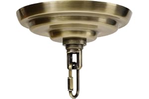 MAYOMAJO 5-5/16 Inch Light Canopy Kit with Heavy Duty, Replacement Cover Plate with Mounting Hardware for Chandelier, Pendant Light, Swag Light, Flower Basket or DIY Projects (Bronze)