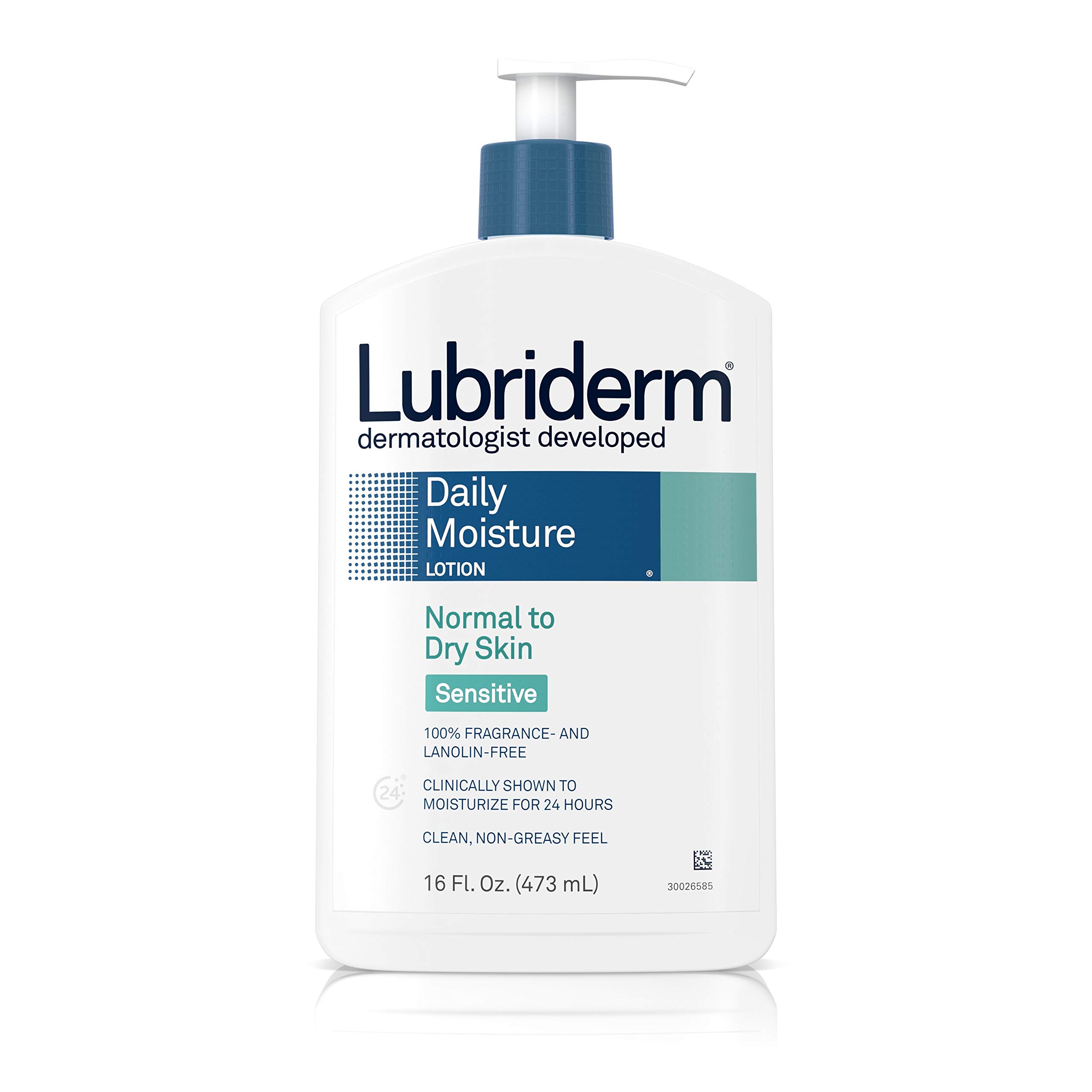 Lubriderm Daily Moisture Lotion For Normal - Sensitive Dry Skin, 16 Oz