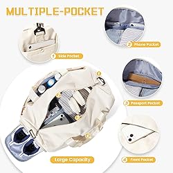 Travel Duffle Bag, Gym Bag with Shoe