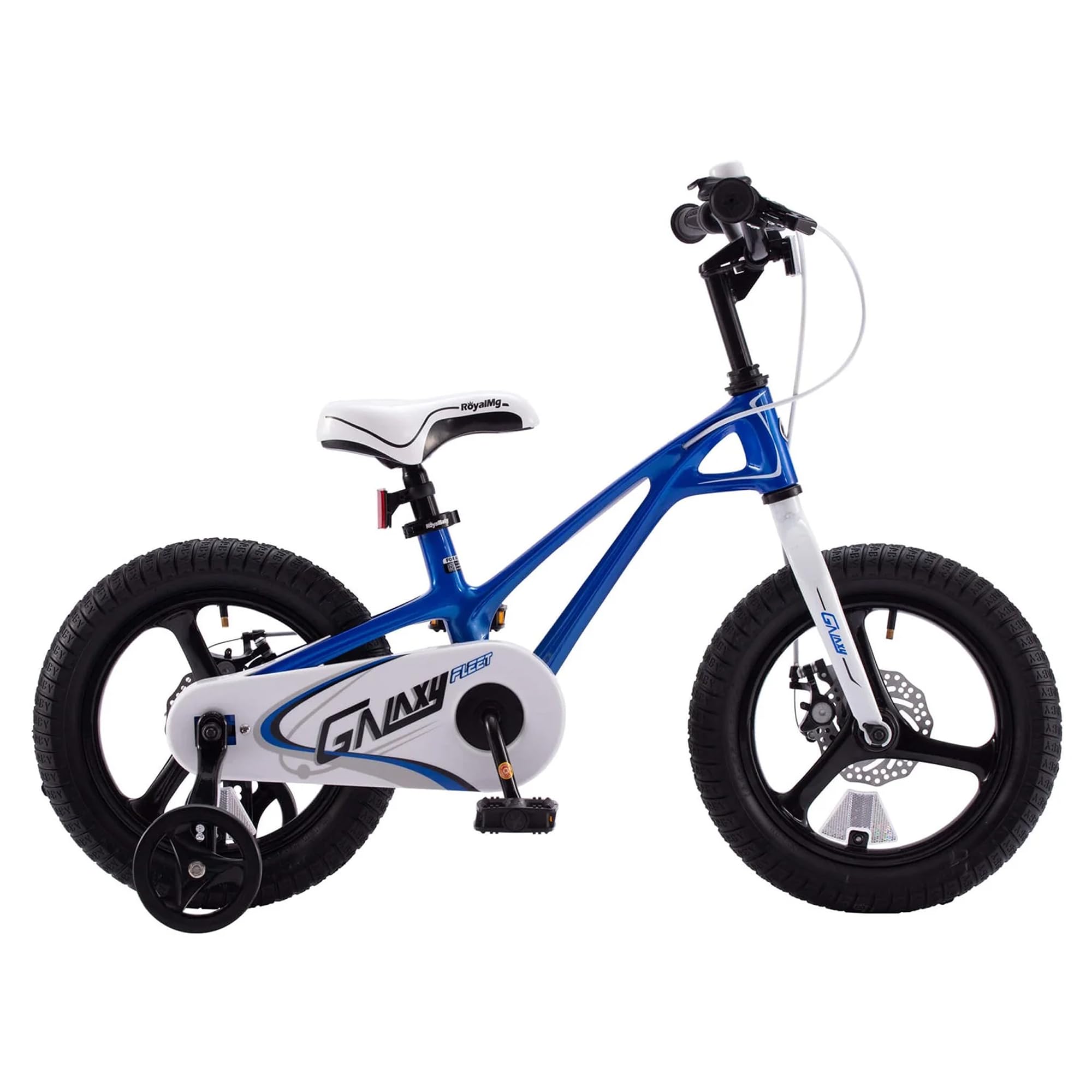 RoyalBaby Space Kids Bike 14 16 18 Inch Mg Aluminium Alloy Boys Girls Bicycle Ages 3-9 Years Disc Brakes Dual Handle Brakes Training Wheel Options