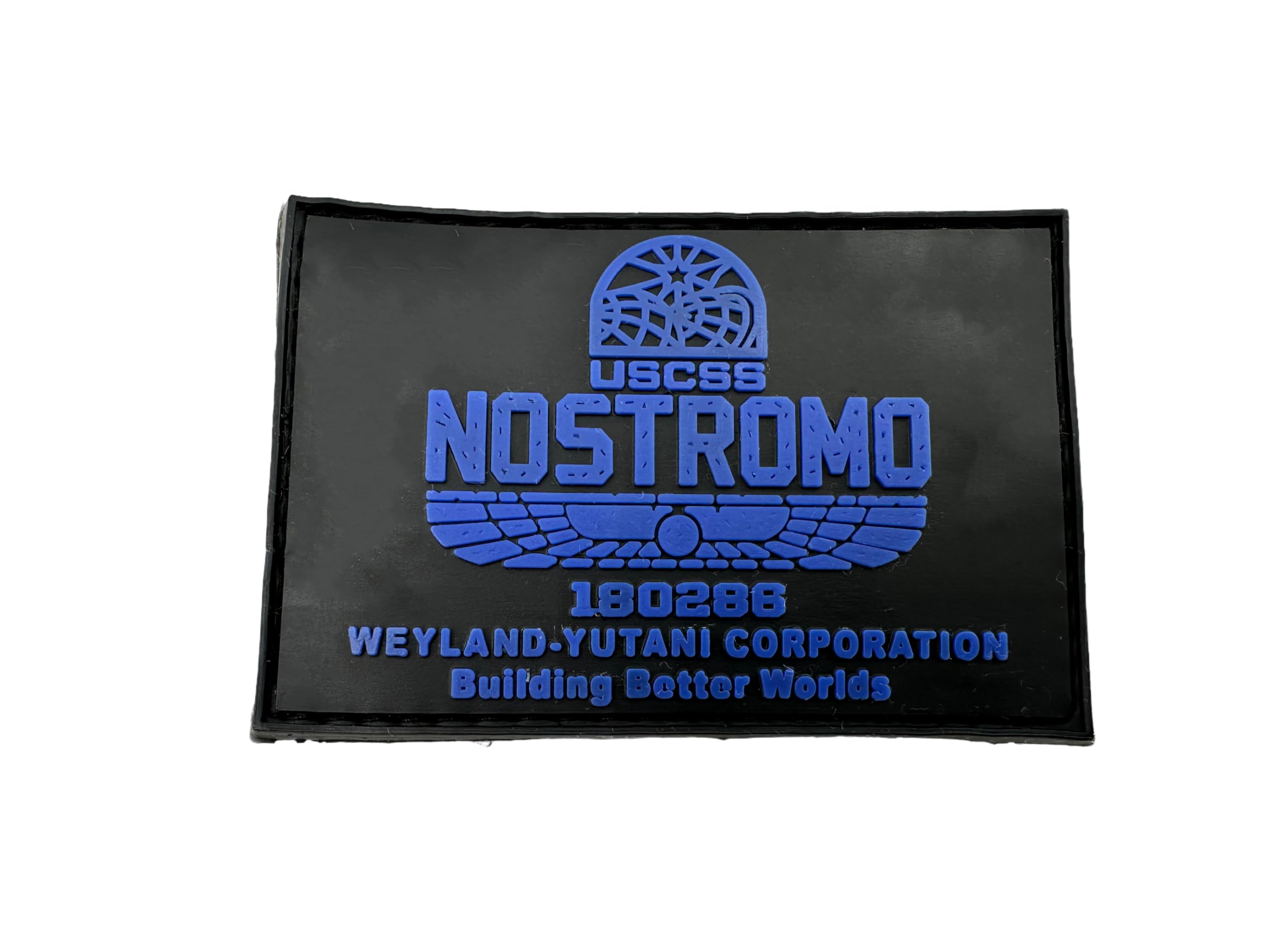 USCSS Nostromo Alien Weyland Yutani Blue Airsoft Paintball PVC Morale Patch