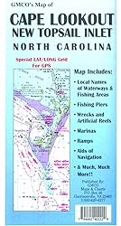 GMCO Cape Lookout Map, New Topsail Inlet, North