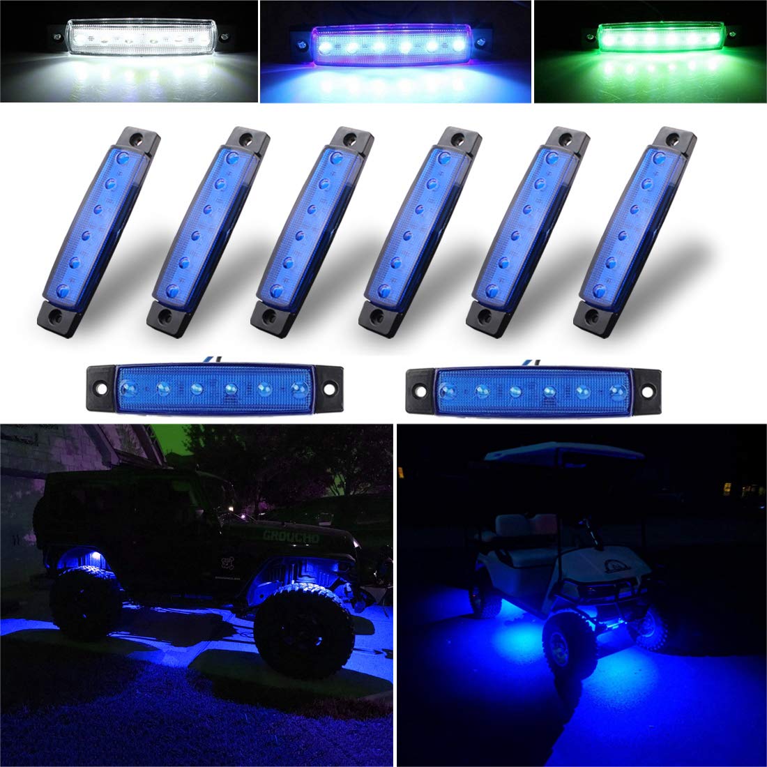 Buy Botepon Led Rock Lights, Strip Lights, Wheel Well Light, Underglow