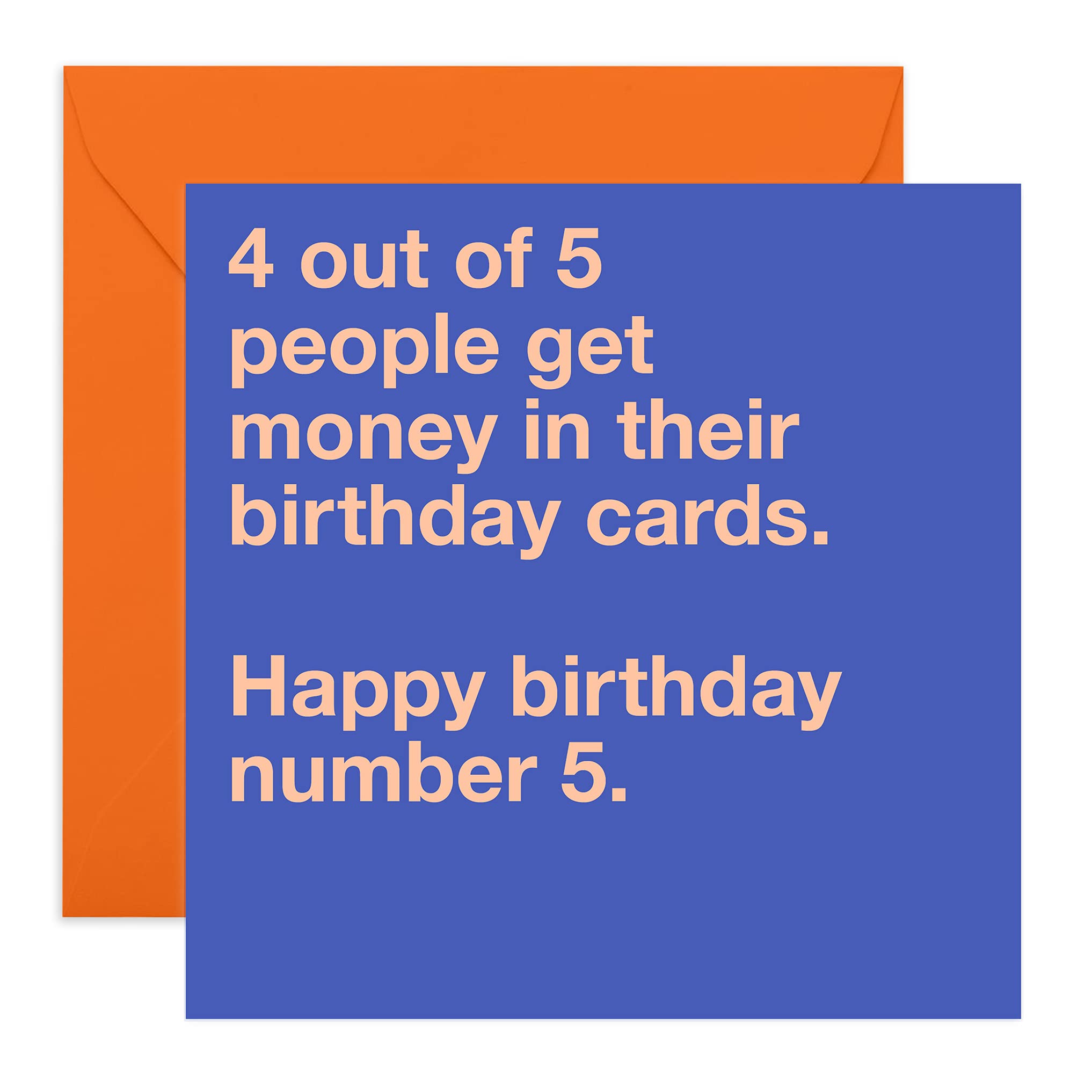 Central 23 Funny Birthday Cards for Women - '4 Out of 5 People' - Rude Birthday Gifts for Men - Birthday Card for Son or Daughter - Sister Birthday Card - Comes with Fun Stickers