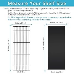 HooTown 5 Sheets Wire Shelf Liners Fit Wire