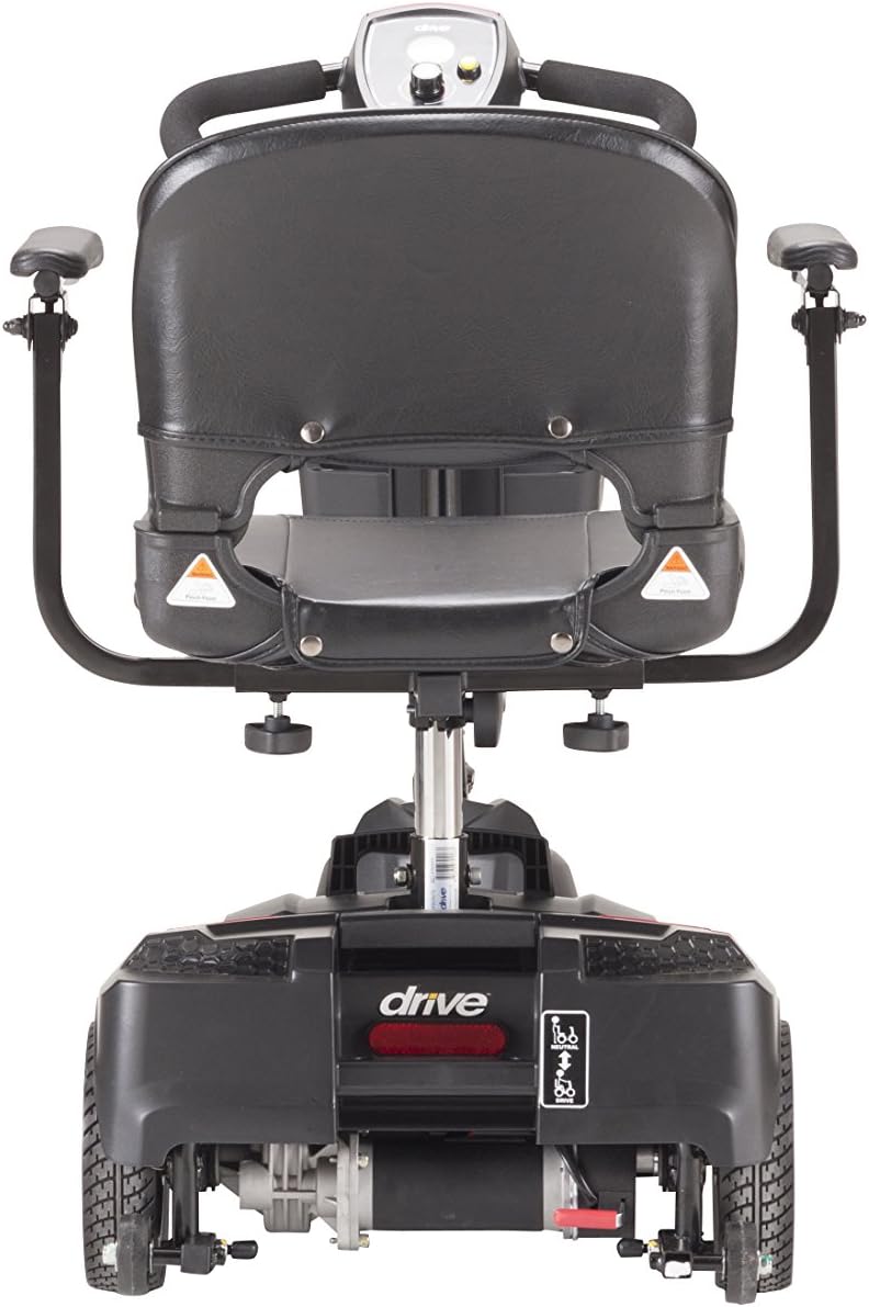 Drive Medical Spitfire Scout 3 Compact Travel Scooter, 3-wheel, Red/Blue: Health & Personal Care