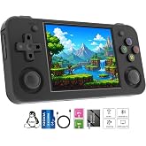 Anbernic RG35XX H Retro Handheld Game Console, 3.5" IPS OCA Screen, Linux System, 64GB Preloaded Classic Games, WiFi Bluetooth, HDMI Output, Ideal for Travel Commute Home Outdoor Black