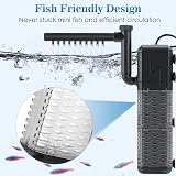 AQQA Internal Aquarium Filter 800L/h 9W Aeration Rainfall Up to 250L view 3