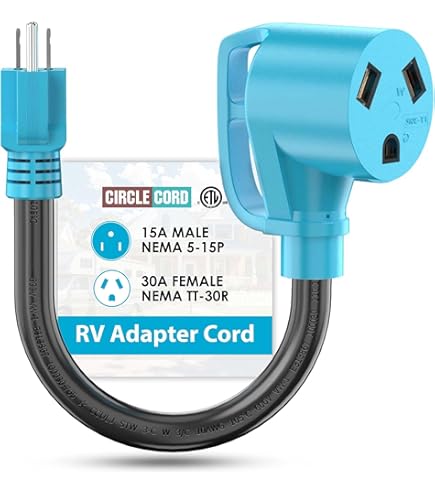 Elecan RV Power Adapter Cord - 50 Amp To 30 Amp Dog Bone (NEMA 14-50P To TT-30R), 1ft, 10AWG, ETL Certified - View #10