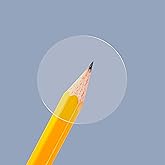 1500 PCS 1" Round Clear Transparent Package Envelope Mail Wafer Seal Sticker Labels Mega Bundle with Perforation Line in Roll