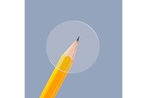 1500 PCS 1" Round Clear Transparent Package Envelope Mail Wafer Seal Sticker Labels Mega Bundle with Perforation Line in Roll