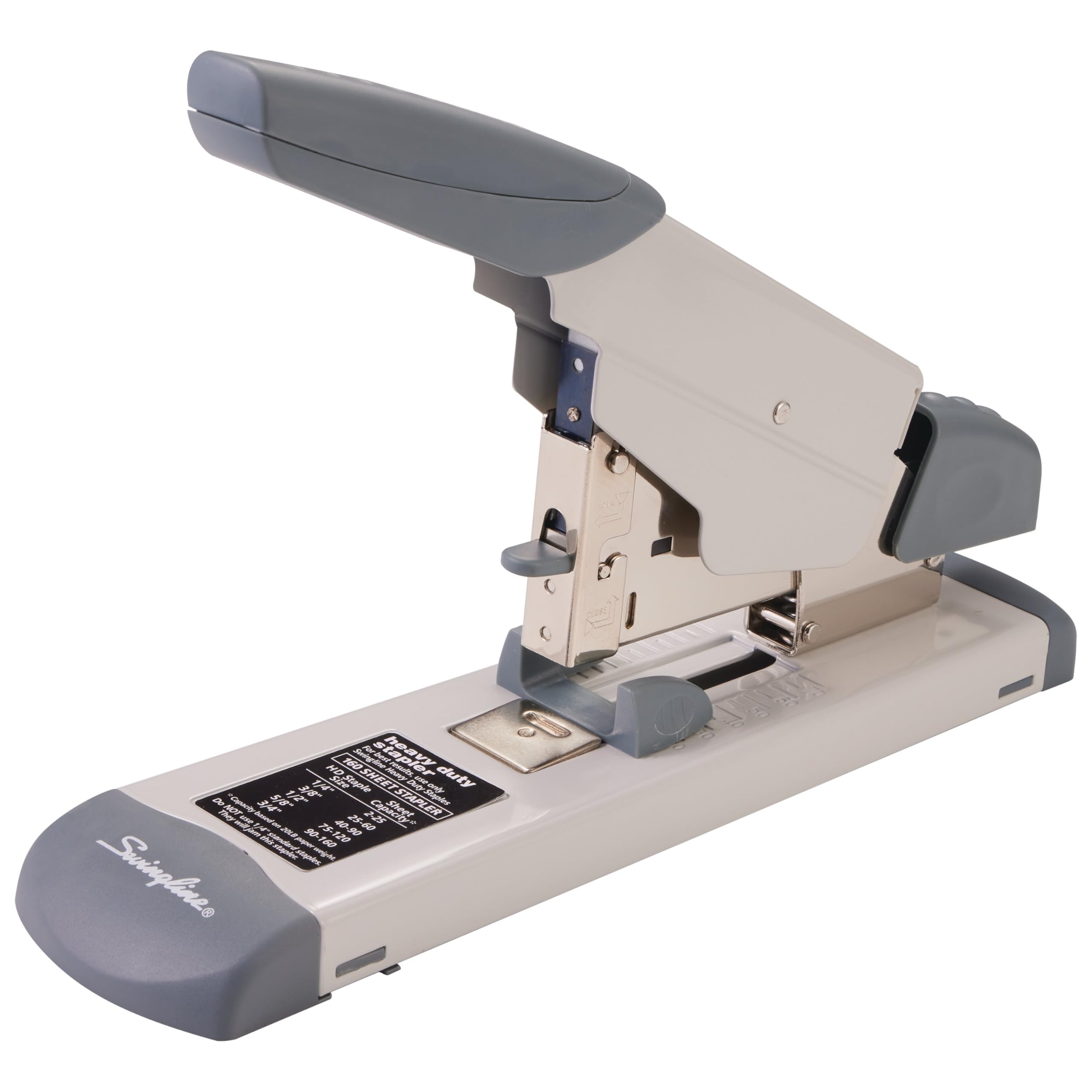Swingline Heavy Duty Stapler, 160 Sheet Capacity, Includes Alignment Guide, Desktop Stapling, Platinum (39002)