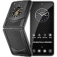 VERTU IRONFLIP Calf Skin Flip Cell Phone, Unlocked Android 5G Smartphone, Foldable Design, One-Hand Control, 50MP Camera, 12G+512G, Dual SIM, 6.9" 120Hz OLED, 65W Fast Charge (Jade Black)