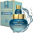 Skin Ceremony Hyaluronic Acid & Collagen De-Puffing Eye Cream - Reduces Under Eye Bags & Dark Circles, Hydrates - Dermatologist Tested, Korean Skin Care for All Skin Types - 1.0 Fl. Oz
