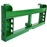 HECASA Pallet Fork Compatible with John Deere Loaders 200 300 400 500 | Pallet Frame Attachments Skid Steer Receiver Hitch Rated 3000 LB