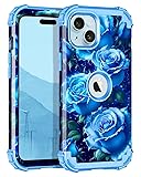 Hekodonk for iPhone 15 Plus Case,Heavy Duty 3 in 1