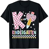 K is for Kindergarten Back to School Pencil Bow Kindergarten T-Shirt