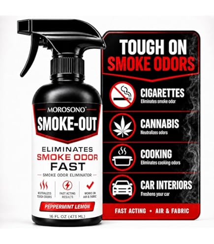 24/7 cigarette smoke odor removal Smell GONE in 5 Easy Steps sized spray fits easily in purses Smelleze Natural Cigarette Odor Eliminator
