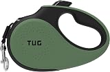 TUG 360° Tangle-Free Retractable Dog Lead 5 m Small Green for Up to 15 kg view 1