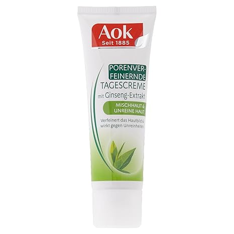 Aok Porenverfeinernde Tagescreme mit Ginseng-Extrakt, 50 ml