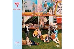 Seventeen OFFICIAL | 2026 12 x 24 Inch (Hanging) Monthly Square Wall Calendar | Plastic-Free | BrownTrout | K-Pop SVT Music Boy Band