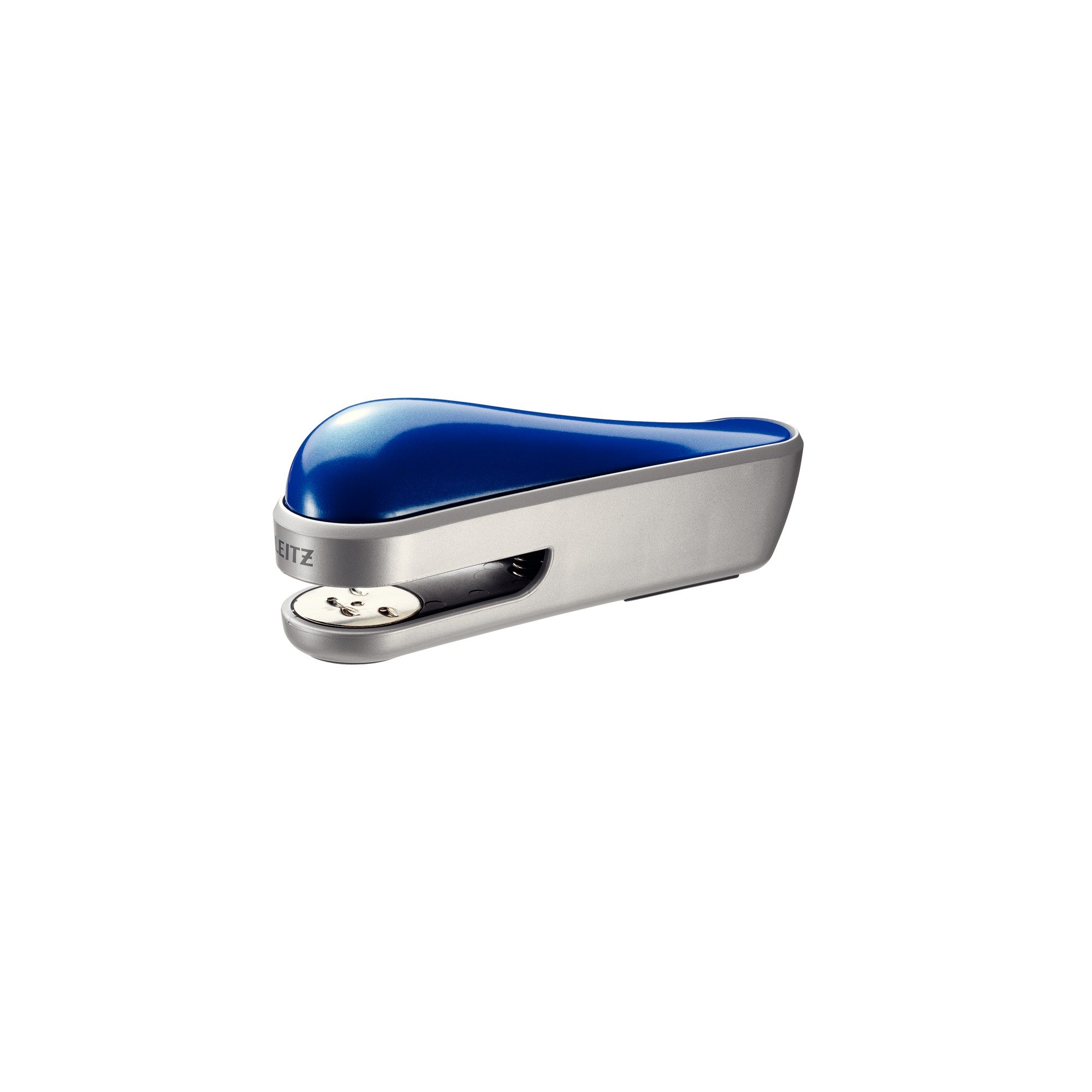 Leitz Stapler, 30 Sheet Capacity, Ergonomic Plastic Body, Includes Staples, Allura Range, 55030033 - Crystal Blue