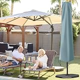 OKPOW Parasol Cover Waterproof 600D Heavy Duty 3m Large Outdoor Umbrella view 7