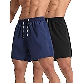 MAXCK 2 Pack Mens Lightweight Athletic Running Shorts 5'' Quick Dry Gym Workout Shorts with Zipper Pockets