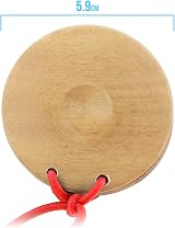 Tiger CAS14-NT Wooden Castanets Finger Clackers Four Shells view 5