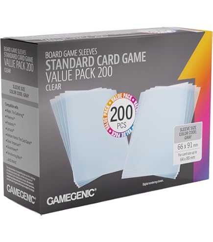 just sleeves standard card game Just Sleeves: Standard European Board Game Value Pack