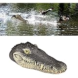 GARTENGERATE Pond Floating Alligator Head Decoy, Outdoor Pools Float Fake Gator Head Deterrent Ducks, Crocodile Head for Deco