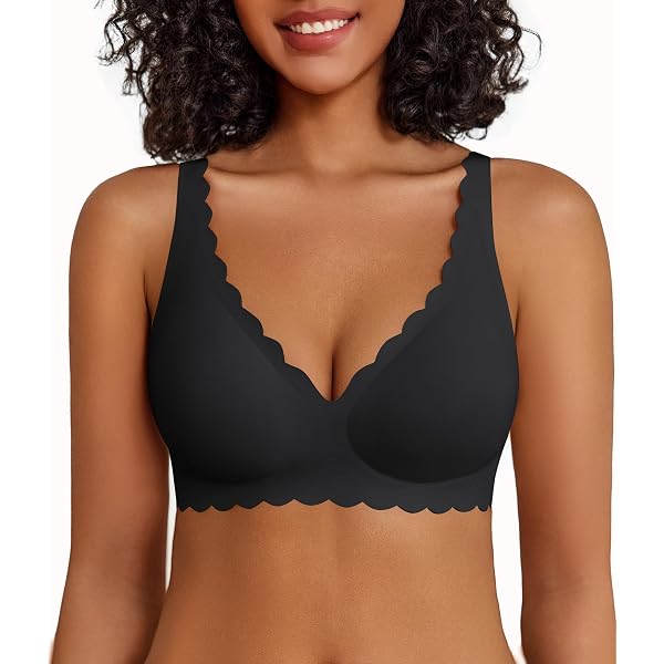 Xcutting Wireless Bras - Seamless Comfort Bralettes With Lace Design