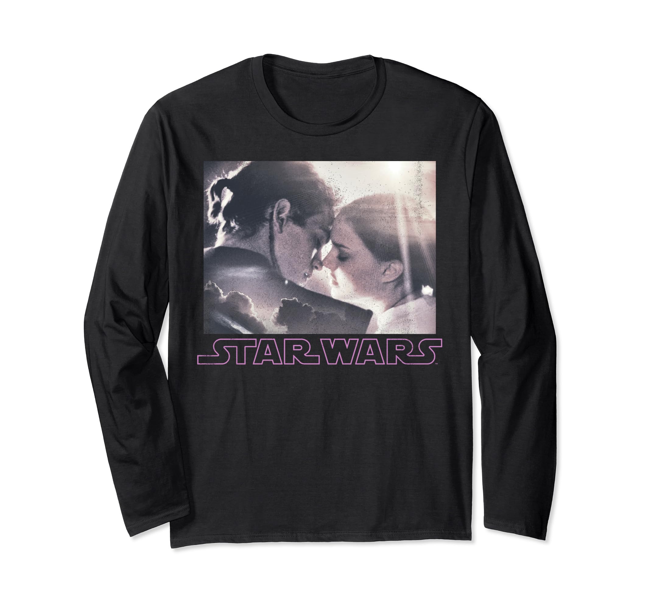 Star Wars Padme & Anakin Kiss Portrait Long Sleeve T-Shirt