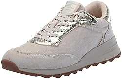 Anne Klein Women's Runner Sneaker, Beige Multi, 6 M