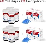 sinocare Safe AQ Blood Glucose Strips 200 pcs for Safe AQ Smart/Voice Monitor view 5