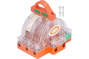 JIAWU Disconnect Knife Switch, 63A AC380V 3 Pole Knife Switch, Transparent Electric Brake Safety Knife Switch with LED Indicator for Generator, Power Supply Safety Control Knife Switch