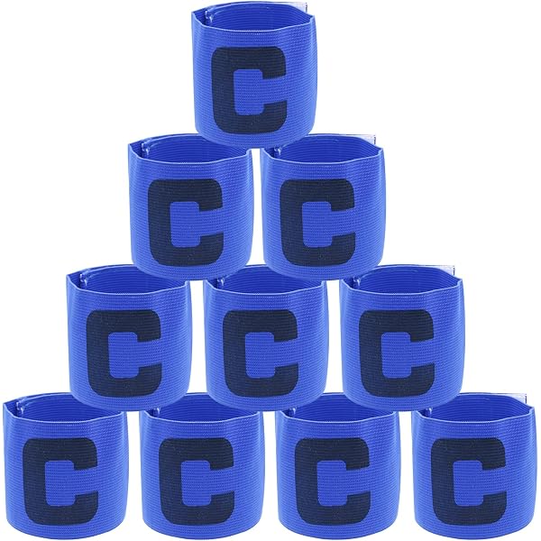 Brazaletes De Capitán - Pack De 4 (nailón Elástico, 11.8x2.8cm)