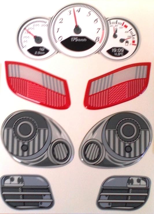 BIG Bobby Car Stickers Aufklebersatz Porsche Boxster