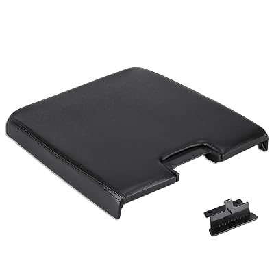 ILONPA Black Center Console Lid Armrest Box Cover w/Latch Fits for 2007-2013 Chevy Avalanche Silverado Tahoe GMC Sierra 1500 2500HD 3500 Replace for 20864154 20864151 20864153 Middle Console Lid Top