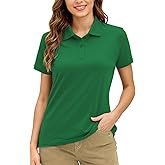 Decrum Polo Shirts for Women Trendy Casual Womens Golf Shirt Short Sleeve Tops