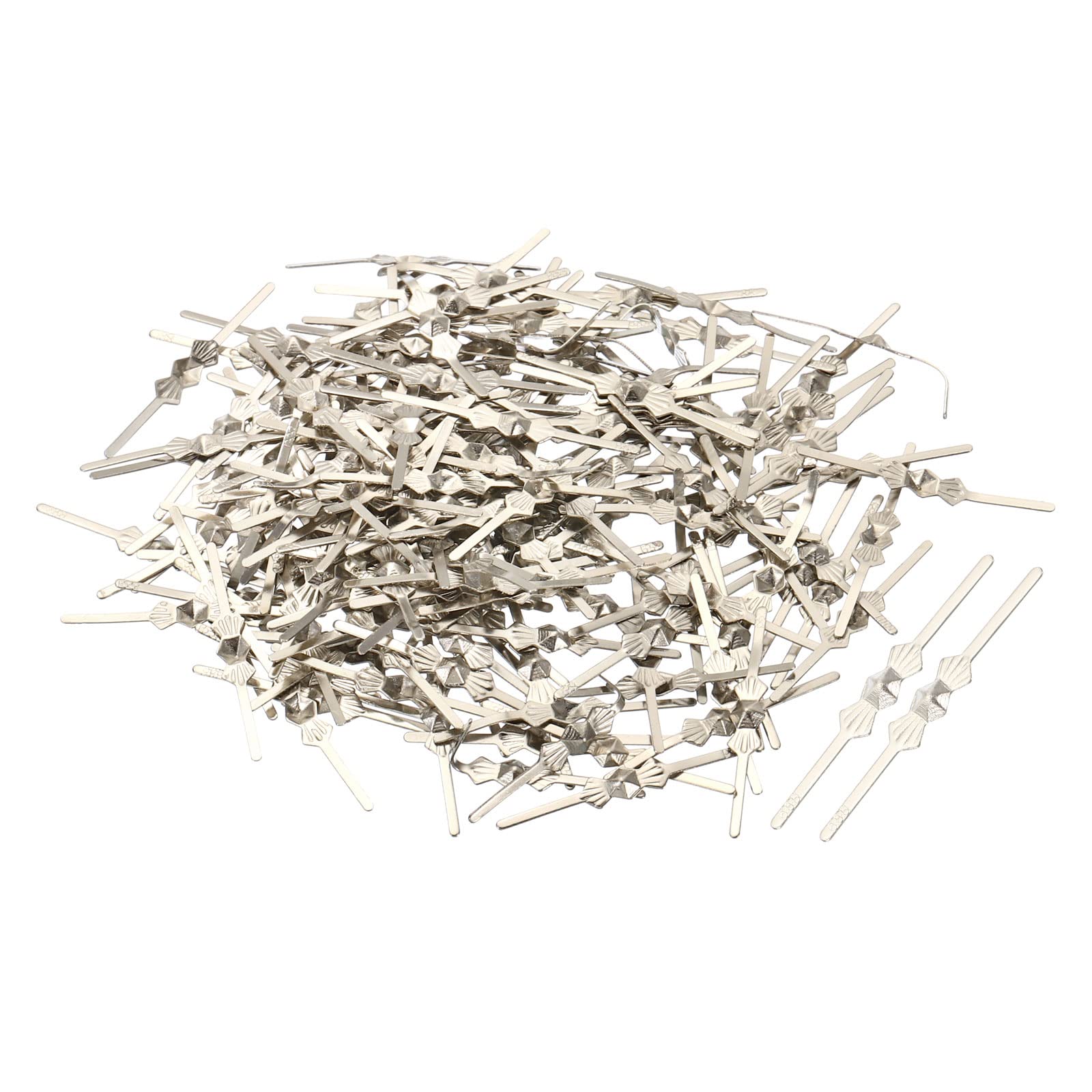 Photo 1 of PATIKIL Chandelier Connector Clip, 200 Pack 25mm/1" Length Chandelier Bowtie Pin Replacement for Fastening Crystals Lamp Ceiling Light Parts, Silver