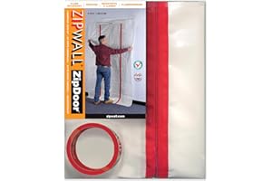 ZIPWALL ZDC Commercial ZipDoor Kit, , red ,1 Count(Pack of 1)