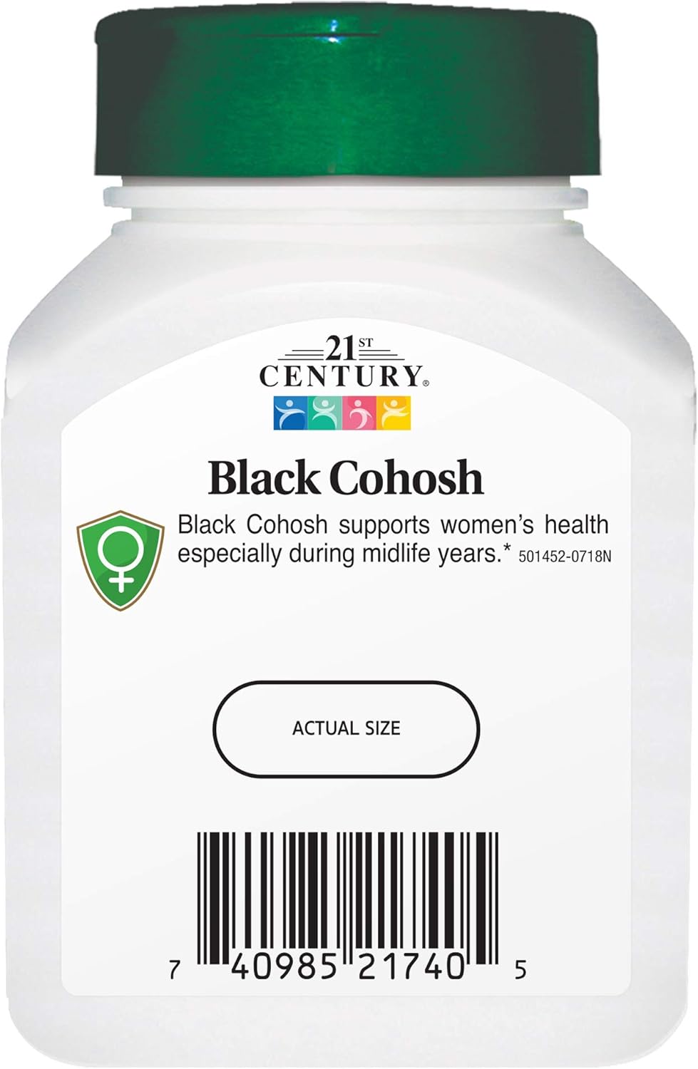 21st Century Black Cohosh and Soy Isoflavones Veg Capsules, 60 Count: Health & Personal Care
