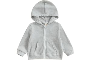 Taoocy Kids Lightweight Sweatshirt Jacket Baby Boy & Girl Sweater Outerwear Coat Toddler Full Zip Hoodie for Children