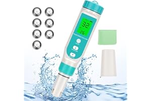 7 in 1 TDS Meter, Digital Versatile Water Tester-TDS/EC/PH/Salt/S.G/OPR/Temperature, Professional Testing for Drinking Water,