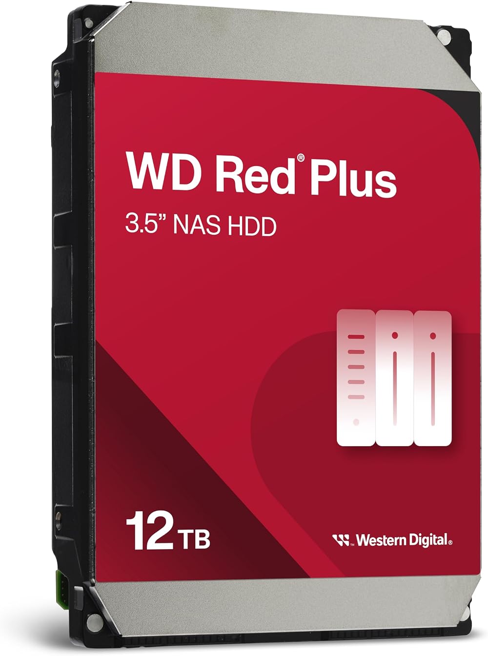 WD Red Plus 12TB NAS 3.5 Inch Internal Hard Drive 7200 RPM 512MB Cache