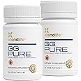 Xtendlife GG Pure Geranylgeraniol - 150mg GG Gold from Annatto Seeds - for Statin Users, CoQ10 Support, Bone, Muscle, and Heart Health - 2 Month Supply (Pack of 2)