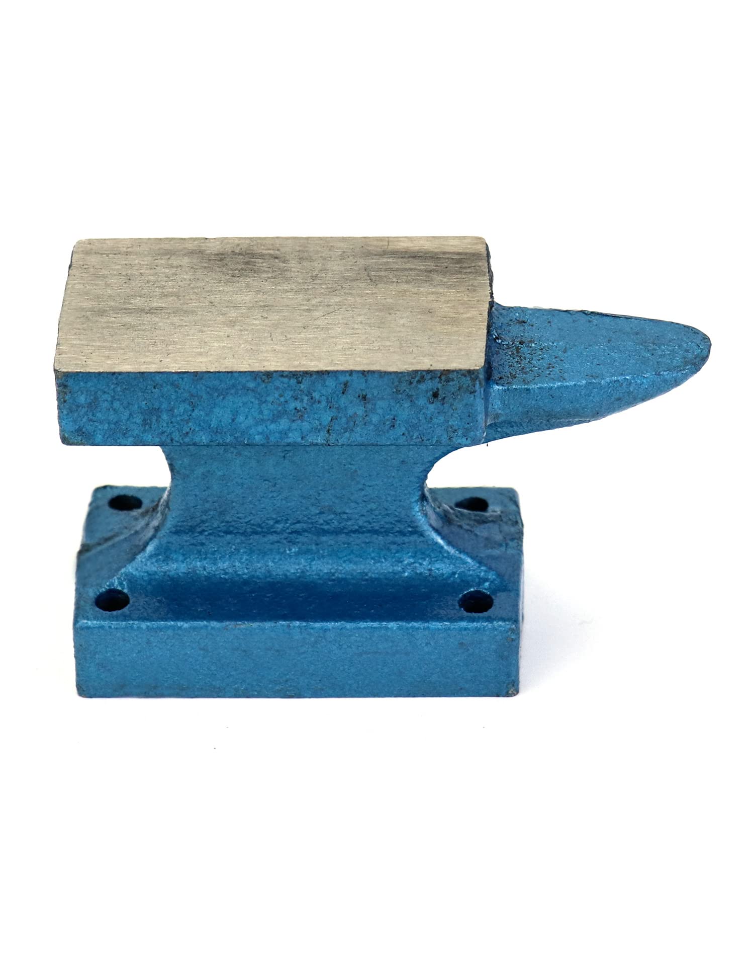 QWORK Horn Anvil Bench Block, 1 Pound Cast Iron Hobby Anvil for Jewelry Making